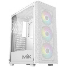 Vỏ case MIK AION WHITE 3FA ( ATX, Màu Trắng, 3 Fan ARGB)