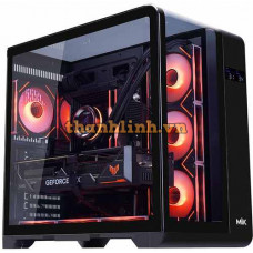 Thùng máy Case Mik Barbatos ATX - Black | AIO 360, view 3 góc