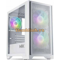 Vỏ case MIK MORAX 3FA WHITE (MATX, 3 Fan ARBB, Màu Trắng)