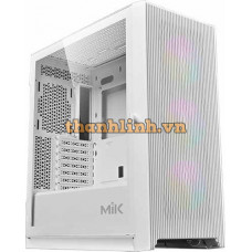 Thùng máy Case MIK Storm 360 - White | Trắng, không kèm fan