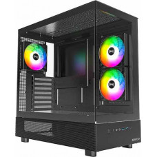 Thùng máy Case Montech XR ATX - Black | Hồ cá, kèm sẵn 3 fan