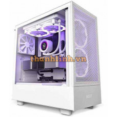 Vỏ máy tính NZXT H5 Flow RGB White (Mid Tower, 4 Fan)