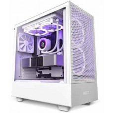 Vỏ máy tính NZXT H5 Flow RGB White (Mid Tower, 4 Fan)