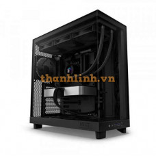 Vỏ case NZXT H6 FLOW ALL BLACK ( MID Tower, 3 Fan, Màu Đen)