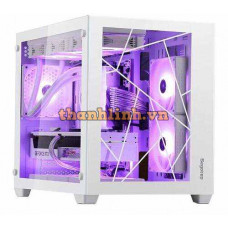 Thùng máy Case Segotep Lumi II | Micro ATX, ITX, Đen / Trắng