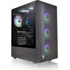 Thùng máy Case Thermaltake S200 TG ARGB Mid Tower Chassis | Đen, sẵn 4 fan ARGB (CA-1X2-00M1WN-00)