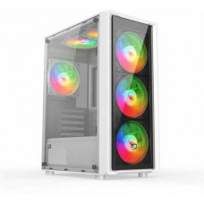 Thùng máy Case VITRA CERES V305-G 4FRGB WHITE | ATX, Trắng, Kèm sẵn 4 Fan RGB