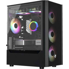 Thùng máy Case Vitra Cruise AX3 - Đen | Micro ATX, kèm sẵn 4 fan RGB