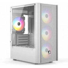 Thùng máy Case Vitra Cruise AX3 - Trắng | Micro ATX, kèm sẵn 4 fan RGB