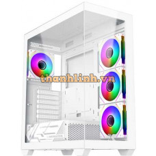 Vỏ case XIGMATEK BLAST ARTIC 4GF EN44922 (ATX, Màu Trắng, 4 Fan)