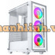 Thùng máy Case Xigmatek FLY II Artic 3GF - White | Kèm sẵn 3 fan RGB (EN 44670)
