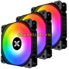 Quạt case Xigmatek STARZ X22A ( BLACK ARGB x3) (EN48458)