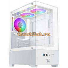 Thùng máy Case Xigmatek View Artic 3GF - White | Kèm sẵn 3 fan RGB (EN 44694)