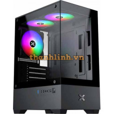Thùng máy Case Xigmatek View II 3F M-ATX | Màu đen