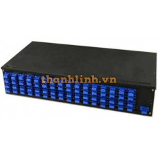 Hộp đấu nối sợi quang COMMSCOPE MM, OM3/OM4, 24 khớp nối SC đôi, dạng trượt, 1U 4-1206343-2