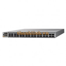 Bộ khung thiết bị định tuyến Cisco 8200 1 RU Chassis with 32x400GbE QSFP56-DD with IOS XR and HBM Cisco 8201-32FH