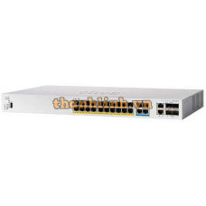 Bộ chia mạng CBS350 Managed 4-port 2.5GE, 20-port GE, PoE, 4x10G SFP+ Cisco CBS350-24MGP-4X-EU
