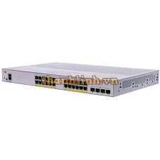 Bộ chia mạng CBS350 Managed 8-port 5GE, 16-port GE, PoE, 4x10G SFP+ Cisco CBS350-24NGP-4X-EU