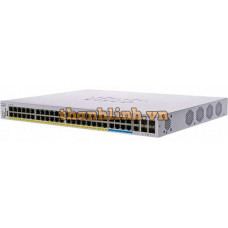 Bộ chia mạng CBS350 Managed 8-port 5GE, 40-port GE, PoE, 4x10G SFP+ Cisco CBS350-48NGP-4X-EU