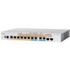 Bộ chia mạng CBS350 Managed 2-port 2.5GE, 6-port GE, PoE, 2x10G combo Cisco CBS350-8MGP-2X-EU