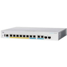Bộ chia mạng CBS350 Managed 2-port 2.5GE, 6-port GE, PoE, 2x10G combo Cisco CBS350-8MGP-2X-EU