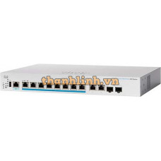 Bộ chia mạng CBS350 Managed 8-port 2.5GE, PoE, 2x10G combo Cisco CBS350-8MP-2X-EU