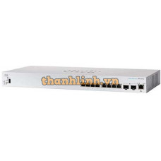 Bộ chia mạng CBS350 Managed 8-port 10GE, 2x10G SFP+ Shared Cisco CBS350-8XT-EU
