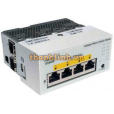 Bộ chuyển mạch Cisco Catalyst Micro Switch 4 Port 1G PoE+, 1 Port 1G RJ45 + 1 Port 1G SFP Uplink, DC, LAN Lite Cisco CMICR-4PC