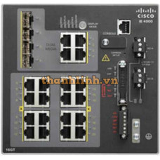 Thiết bị chuyển mạch công nghiệp Cisco IE-4000-16GT4G-E có 16 GE, 4 GE Combo Uplink Ports