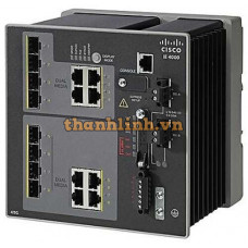 Thiết bị chuyển mạch công nghiệp Cisco IE-4000-4S8P4G-E có 4 FE SFP, 8 FE PoE+, 4 GE combo