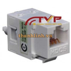 Ổ cắm mạng Rosenberger thoại, RJ11, màu trắng ngà, 180° CP31-411-24