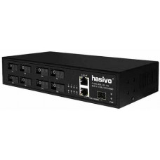 Media Converter Unmanaged Fiber Switch HASIVO F1200-8GX-2GC