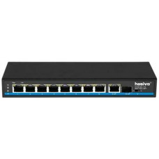 Media Converter Unmanaged Fiber Switch HASIVO S1100-8G-1TS