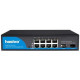 8-port 10/100/1000Mbps PoE + 2-port SFP Switch Hasivo S1200P-8G-2S