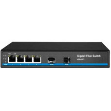 Media Converter Unmanaged Fiber Switch HASIVO S600-4G-2S