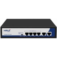 4-Port PoE Gigabit Switch HRUI HR900-AFG-42N