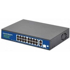 16-port 10/100M PoE Switch HUVIRON F-SP3-16F2G1S-BL