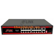 16-Port 10/100Mbps PoE + 2-Port GE Switch IP-LINK IPL-SW162