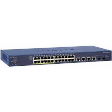 24-Port Fast Ethernet with 12-Port PoE Smart Switch NETGEAR FS728TLP