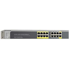 16-Port PoE Gigabit Ethernet Smart Switch with 2 PD Port NETGEAR GS516TP