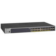 24-Port Gigabit Ethernet PoE+ Smart with 4 SFP Ports Switch NETGEAR GS728TP