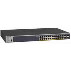 24-Port Gigabit Ethernet PoE+ Smart Switch with 4 SFP Ports NETGEAR GS728TPP