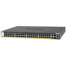 48x1G PoE+ with 2x10GBASE-T and 2xSFP+ Stackable Managed Switch NETGEAR M4300-52G-PoE+ (GSM4352PA)