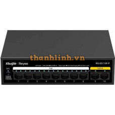 10-Port 10/100Mbps Unmanaged PoE Switch RUIJIE RG-ES110F-P