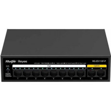 10-Port 10/100Mbps Unmanaged PoE Switch RUIJIE RG-ES110F-P