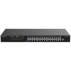 24-Port 10/100Mbps with 2-Port Gigabit Unmanaged PoE Switch RUIJIE RG-ES126FGS-LP