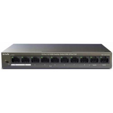 2-port 10/100Mbps + 8-port PoE Switch TENDA TEF1110P-8-63W