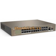 24-port 10/100Mbps +1 GE/SFP Slot PoE Switch TENDA TEF1126P-24-250W