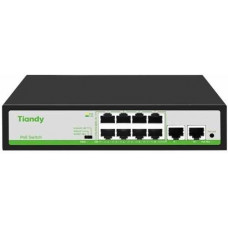 10-Port 10/100Mbps PoE Switch TIANDY TC-P3S010 TC-P3S010 (F/0820/AT/90)