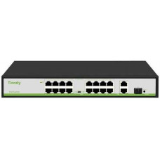 16-Port 10/100M PoE + 1-Port SFP 1000M PoE Switch TIANDY TC-P3S019 TC-P3S019 (H/1621/AT/180)